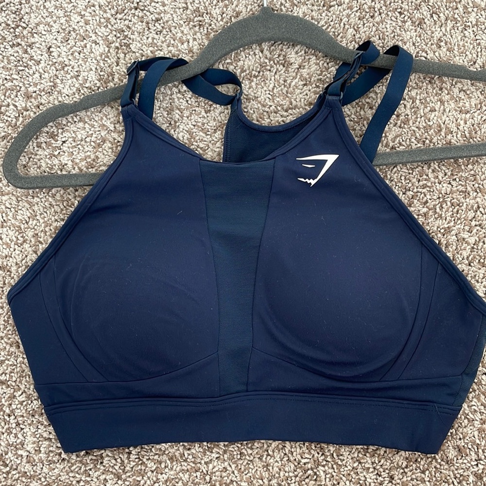 Mesh Neckline GymShark High Support Sports Bra